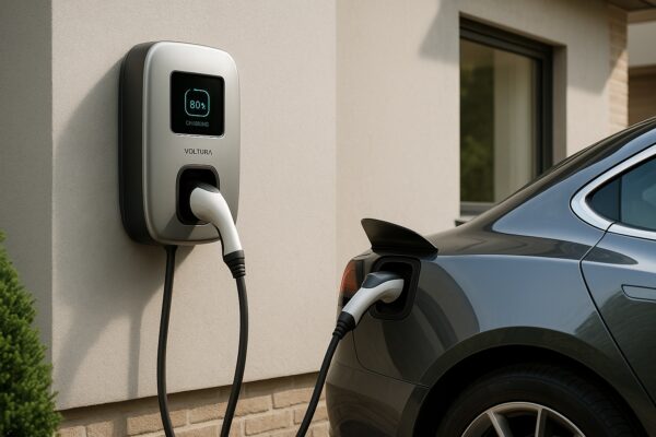 Voltura Wallbox Vision 22 kwh | 3-fase | Type 2 | 6 meter | Silver | Wifi (Copy)